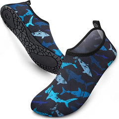 Water Shark Women Barefoot Aqua Slip-on Shoes for Indoor Outdoor