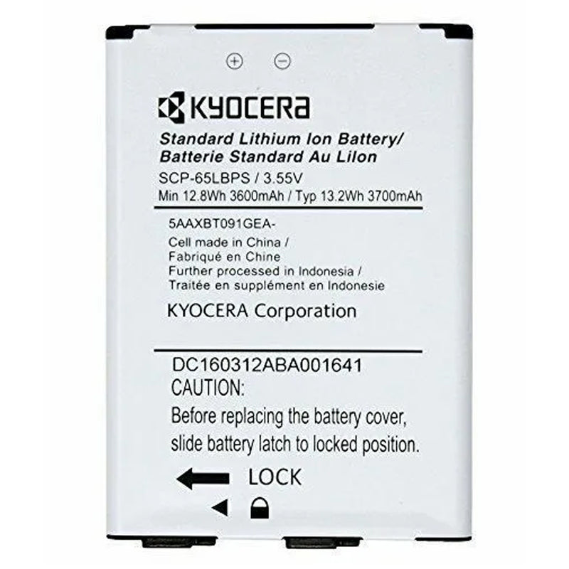 Kyocera SCP-65LBPS Cell Phone Battery 5AAXBT091GEA