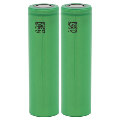 2-Pack Replacement IMR 18650 Flat Top Battery