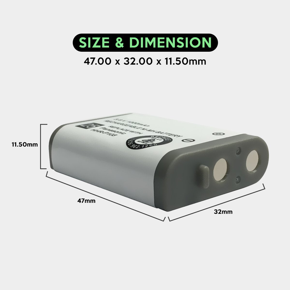 Replacement 23-906 Cordless Phone Battery