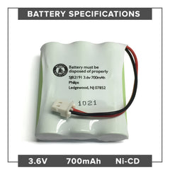 SBC SBC-302H Cordless Phone Battery