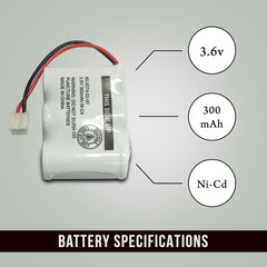 Phonemate TC530 Cordless Phone Battery
