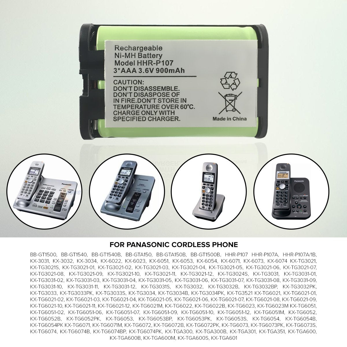 Replacement 23-143 Cordless Phone Battery