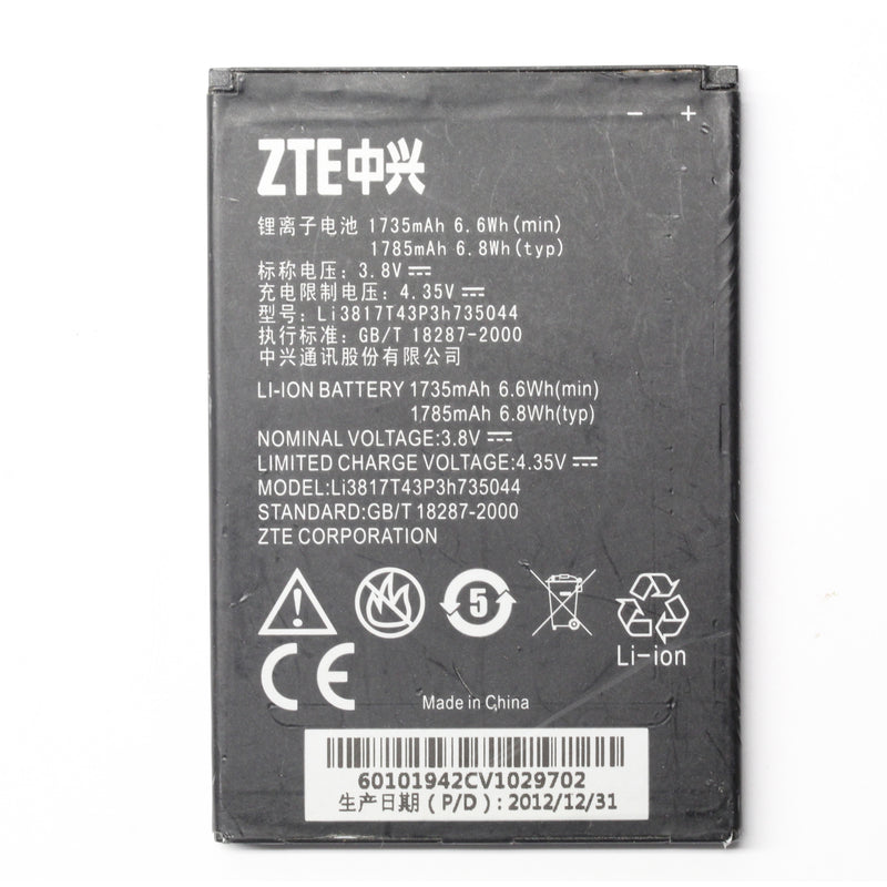ZTE Li3817T43P3h735044 Battery GB/T 18287-2000