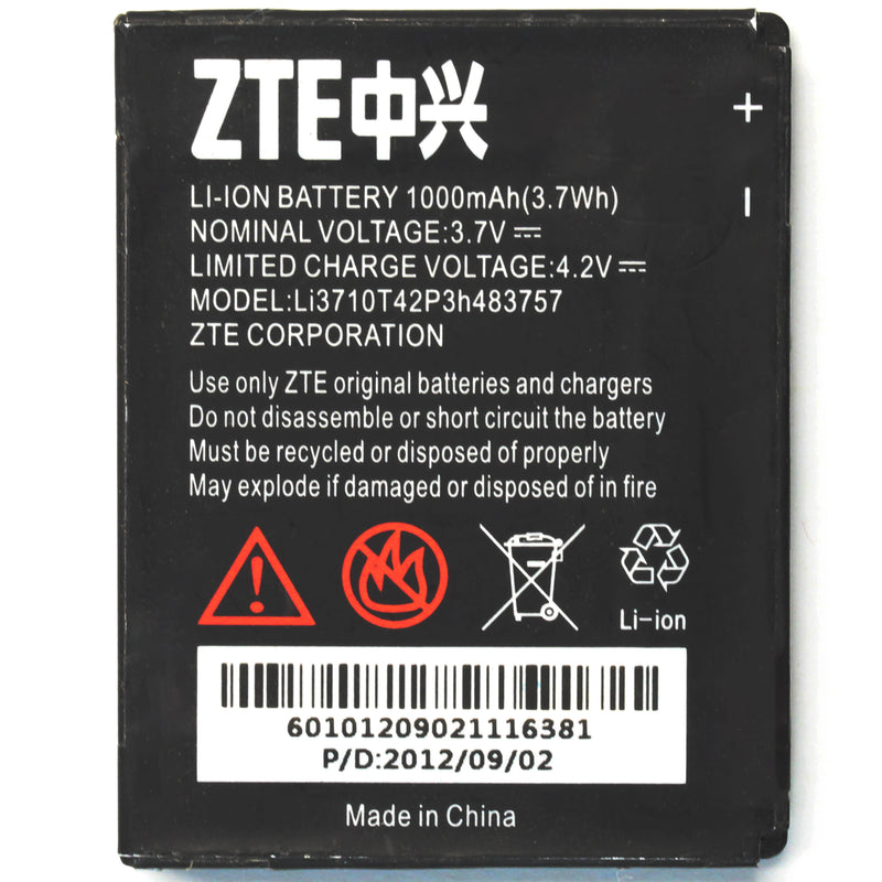 ZTE Li3710T42P3h483757 Battery
