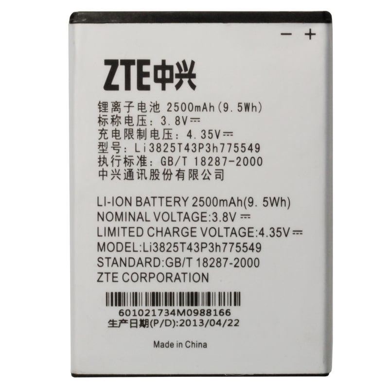 ZTE Li3825T43P3h775549 Battery
