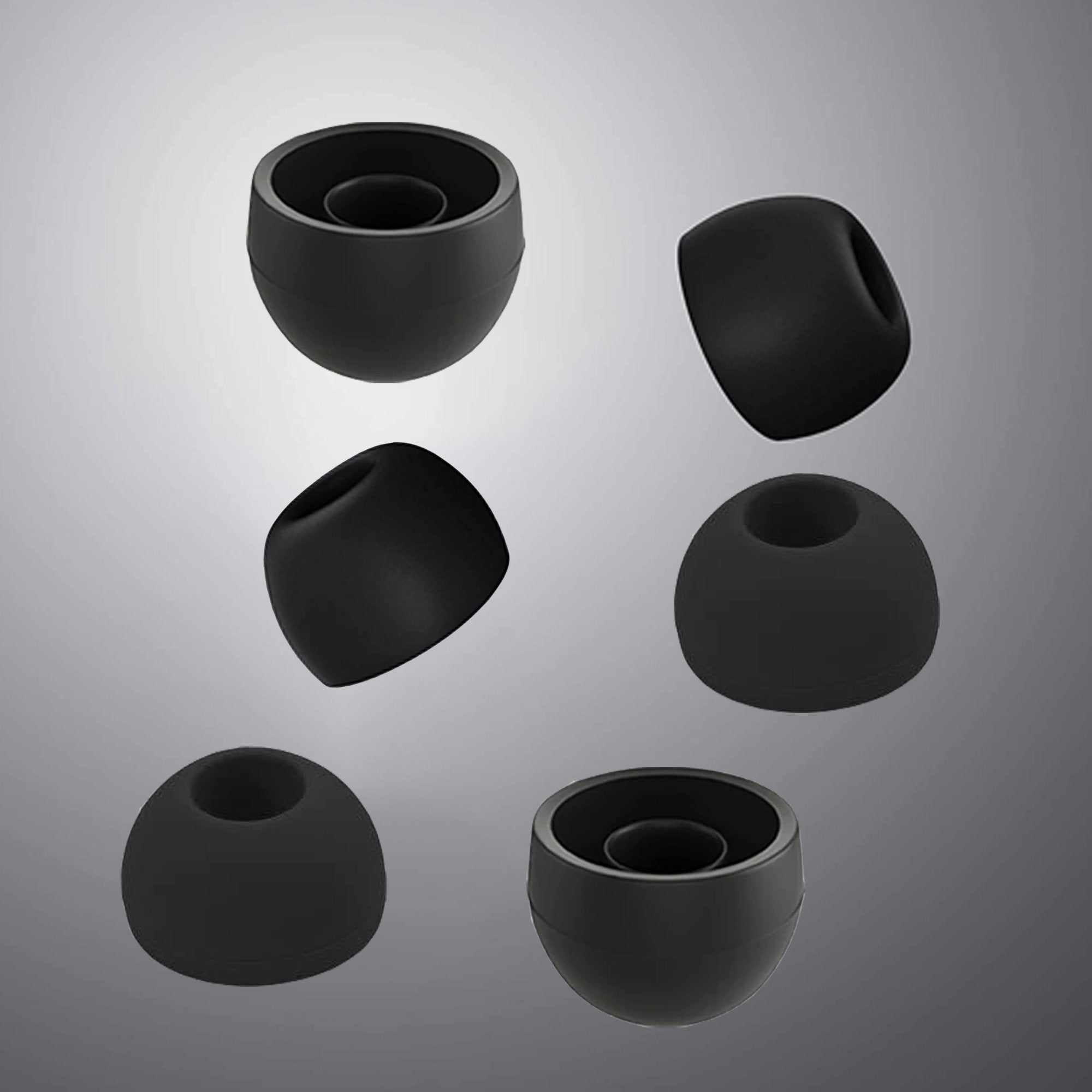 Replacement Earbud Tips For Klipsch in-Ear True Wireless Headphones T5 II True Wireless Gunmetal