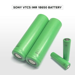 2-Pack Replacement IMR 18650 Flat Top Battery