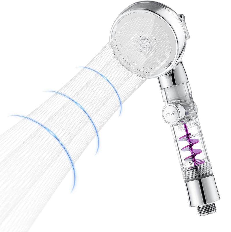 RV Premium High Pressure Shower Heads, Handheld Shower Head with ON/OFF Button & 3 Setting