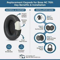 Replacement Earpads for Bose NC 700 NC700 Headphones Headset