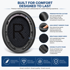 Bose Headphones Replacement Ear Pads for QuietComfort QC35/35ii/25/2/15 Ear Cushions for QC35 QC35ii QC25 QC2 QC15 Ae2 Ae2i Ae2w Sound True & SoundLink