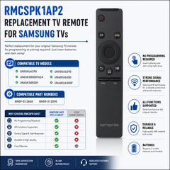 Samsung UN43KU630D Replacement TV Replacement Remote Control