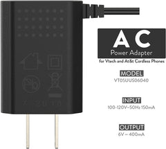 Vtech S005IU0600040 AC Power Supply Adapter for AT&T Vtech Cordless Phone System 6V 400mA VT05UUS06040