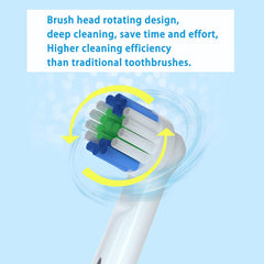 4-Pack Replacement Brush Heads for Oral B Braun Electric Toothbrush