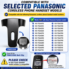 Panasonic PNKE1098 Replacement Belt Clip for Panasonic Cordless Phone Handset