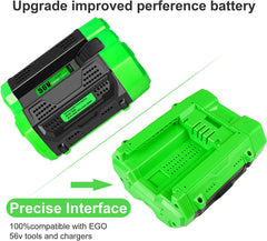 56V 5.0 Ah Replacement Extended Battery for EGO Electric Lawn Mower