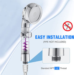 RV Premium High Pressure Shower Heads, Handheld Shower Head with ON/OFF Button & 3 Setting