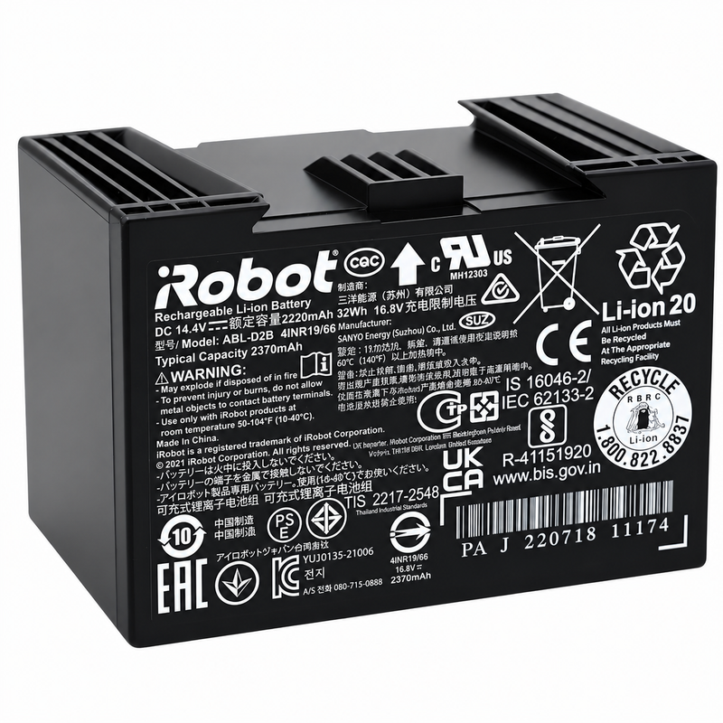 Roomba ABL-D2B 14.4V 2220mAh 32Wh Battery for e5 e6 I7 i7+ i8 4INR19/66 Vacuum