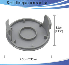 2-Pack Spool Caps Replacement Covers for Ryobi Ryobi 18V 24V 40V Cordless Electric Trimmers 993373001 for P2000 P2005 P2006 RY24021 Weed Eater Parts