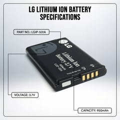 LG LGIP-531A Cell Phone Battery