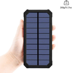 Solar Power Bank with Dual USB Ports