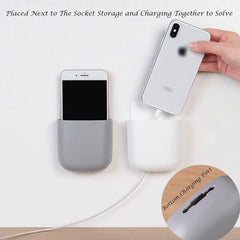 6-Pack Wall Mount Holder with Adhesive for TV Remote Controls and Cell Phones
