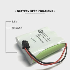 Remote for Sylvania ST88207 Cordless Phone Battery