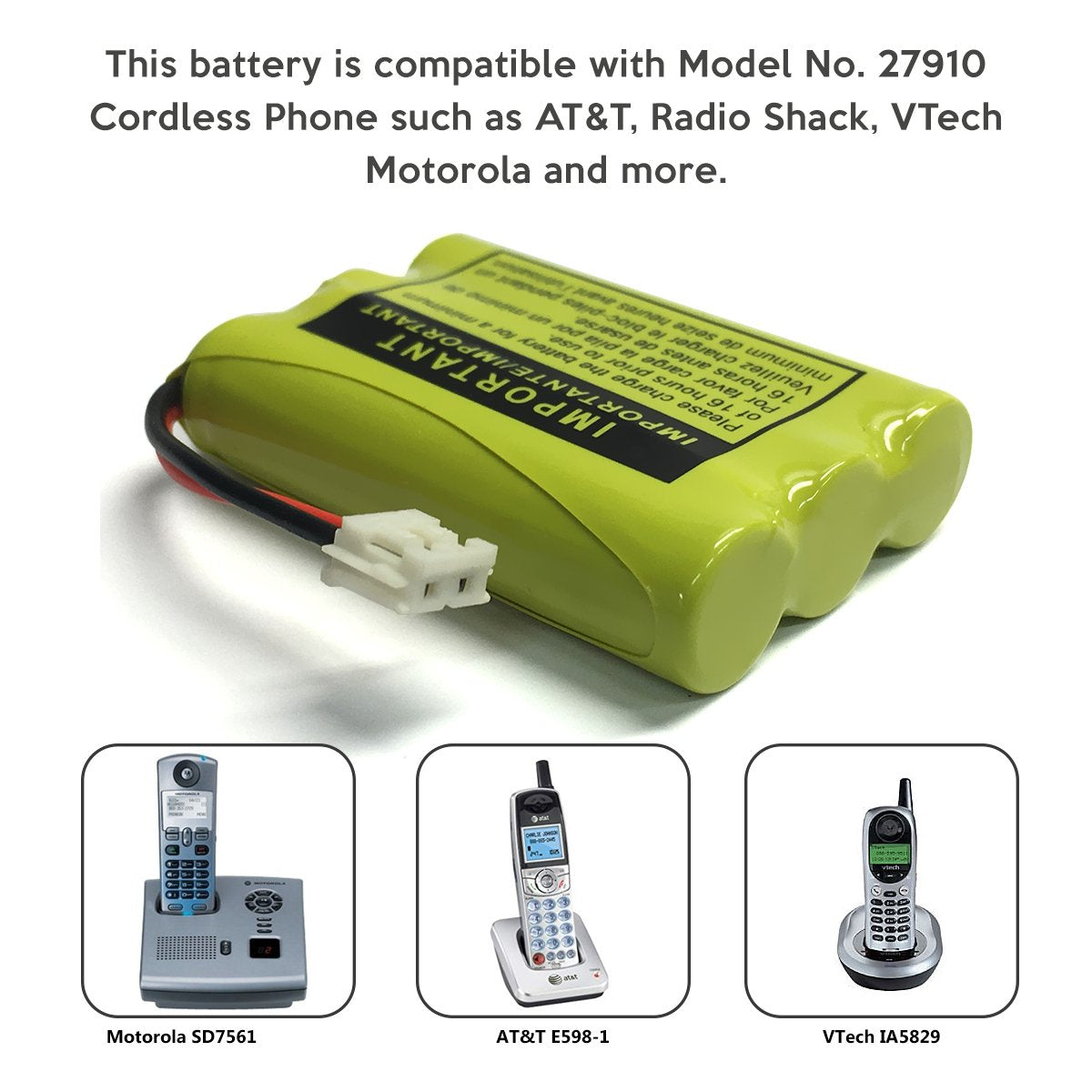 GE 2-7993GE Cordless Phone Battery
