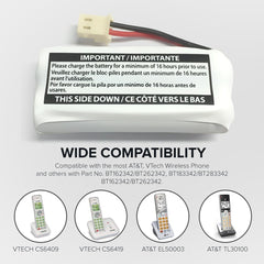 AT&T  EL52103 Cordless Phone Battery
