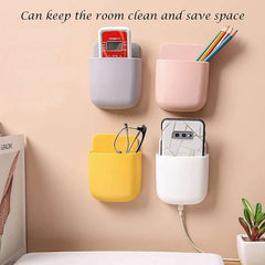 6-Pack Wall Mount Holder with Adhesive for TV Remote Controls and Cell Phones