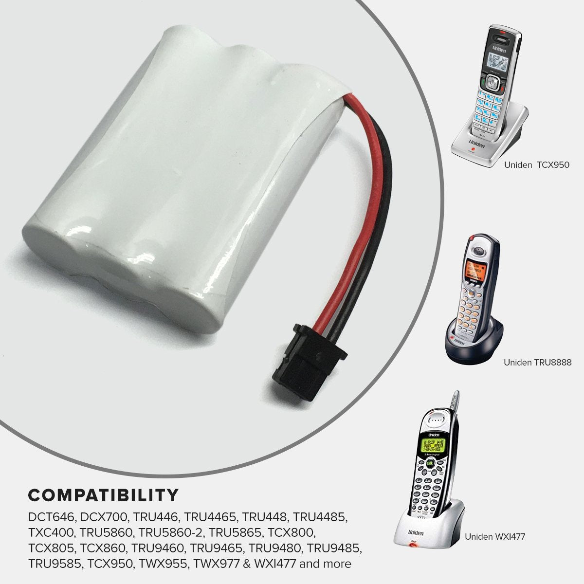 Uniden DCT738-3 Cordless Phone Battery