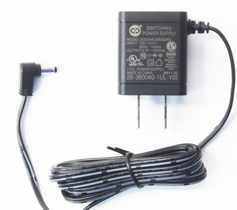 VTech S003AKU0600040 Replacement AC Power Adapter Charger Output 6V 400mA for Cordless Phone Handset