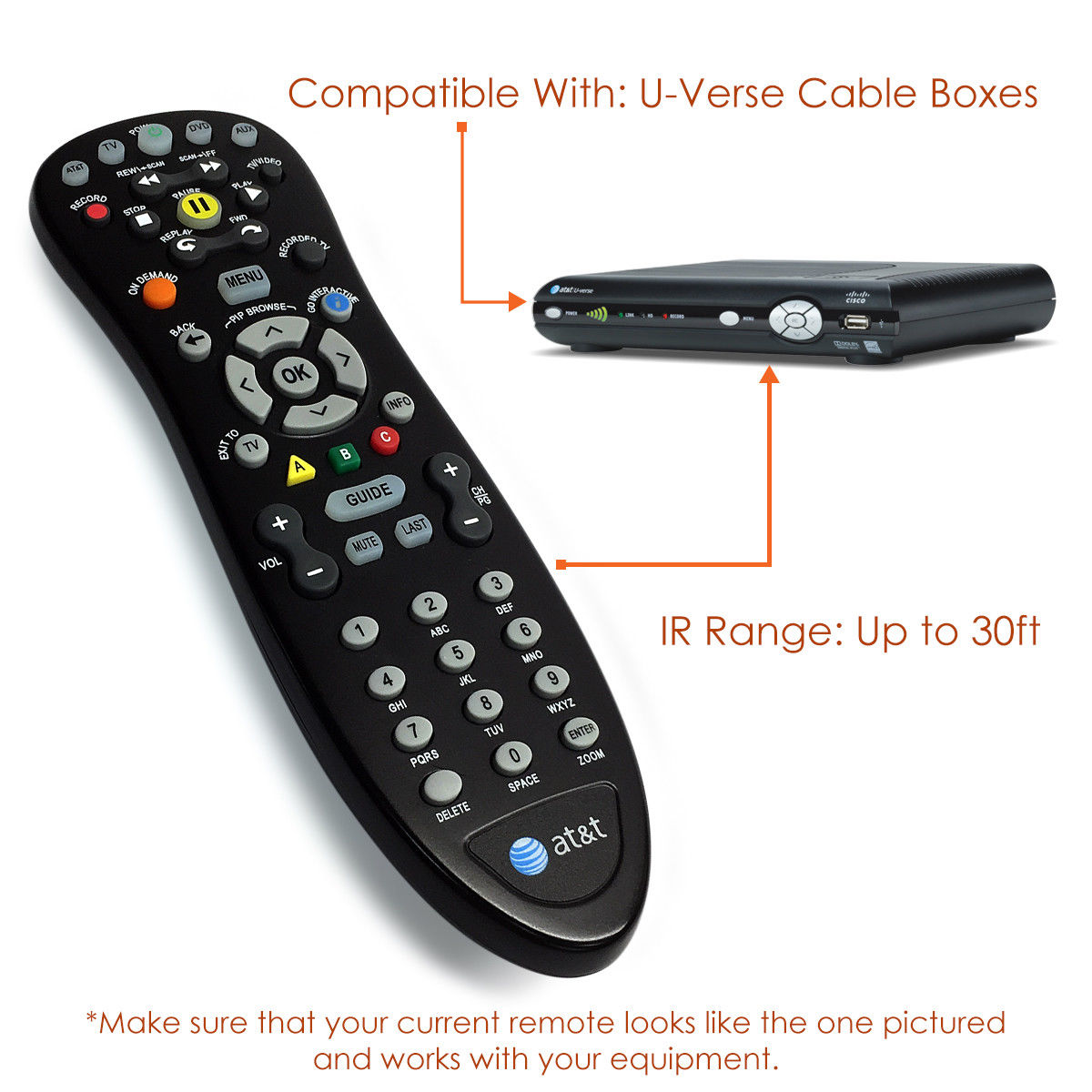 At&t U-Verse Remote Control – namebranddirect.com