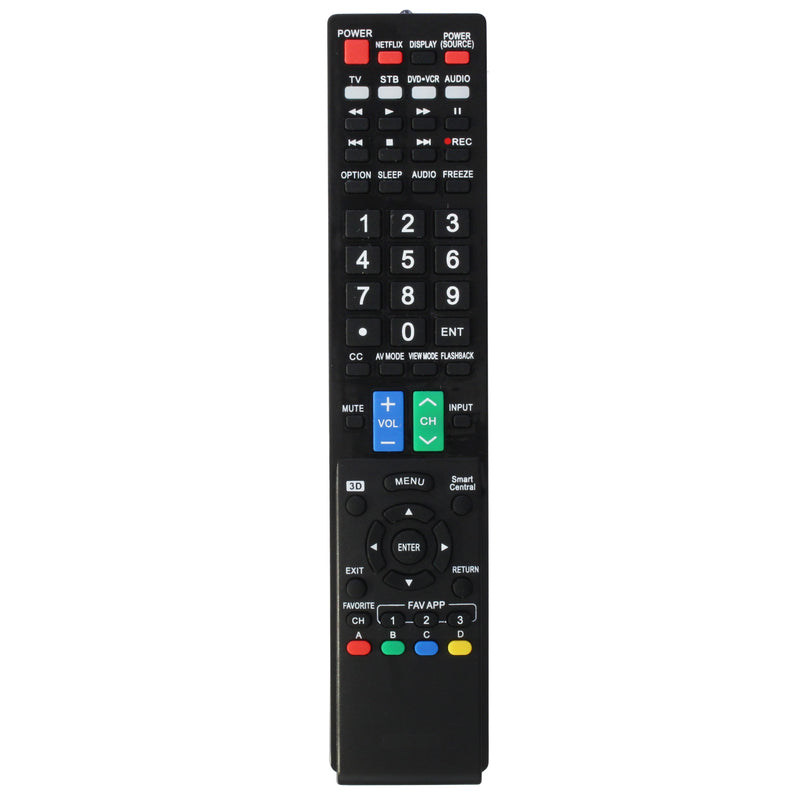 Sharp PN-455RUP Replacement TV Remote Control